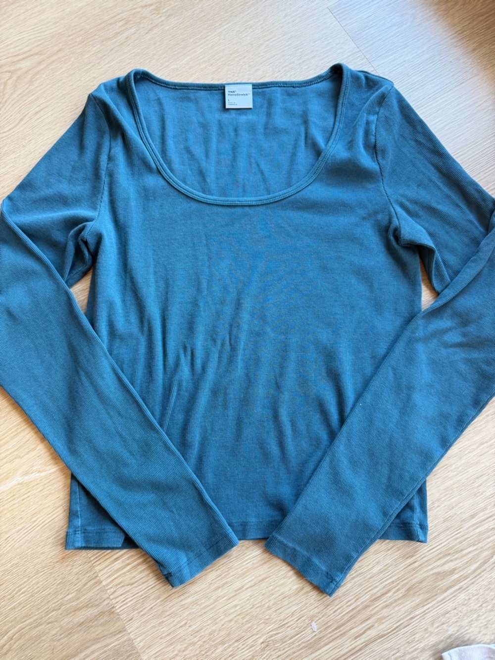 Aritzia Long Sleeve Scoop Neck Women's Top - Teal